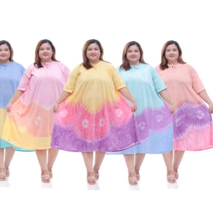 ➻ Daster Super Jumbo Ld 150 Lebih / Daster Payung Super Jumbo Bahan Kaos LD 160 / Dress Big Size Ld 