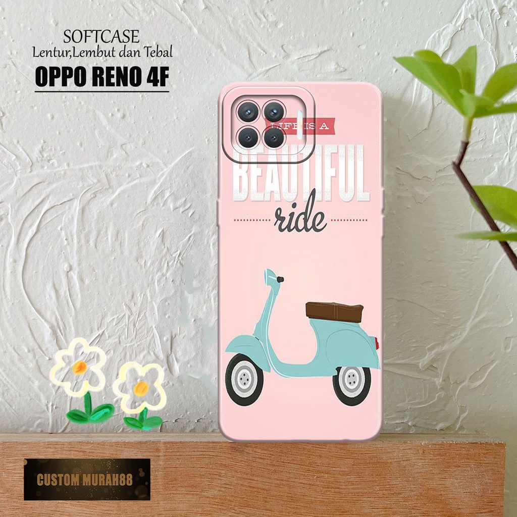 Case Hp Oppo Reno 4F Terbaracu - Fashion Case VESPA - Casing Oppo Reno 4F Terbaru - Softcase Hp Oppo