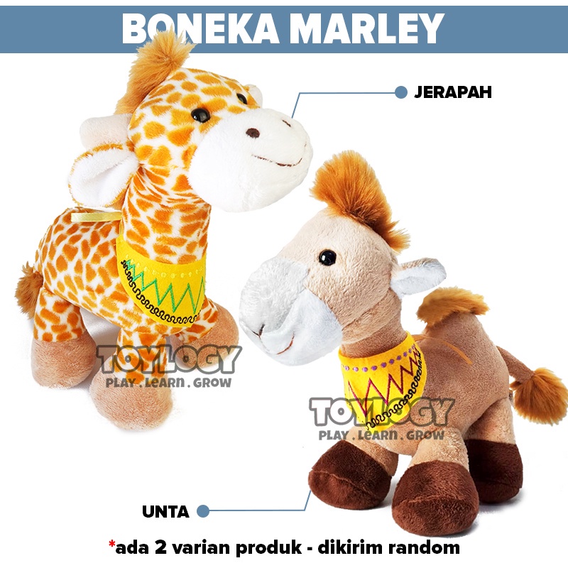 Boneka Anak Seulgy Marley Scarf Hewan Jerapah Unta Lucu Stuffed Plush Giraffe Horse Doll