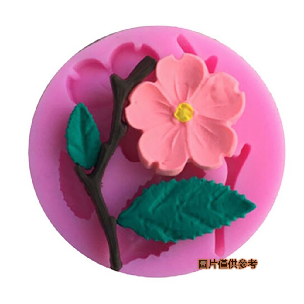 Cetakan Adonan Kue Fondant &amp; Cokelat Desain Plum Blossom Bahan Silikon