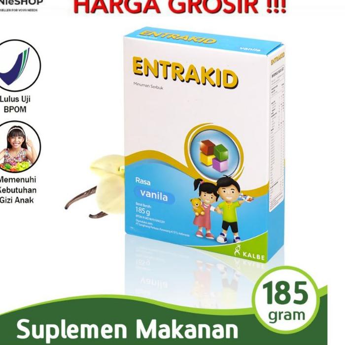 

❁ ENTRAKID VANILA COKLAT 185GR ANAK 1-5 TH ➤