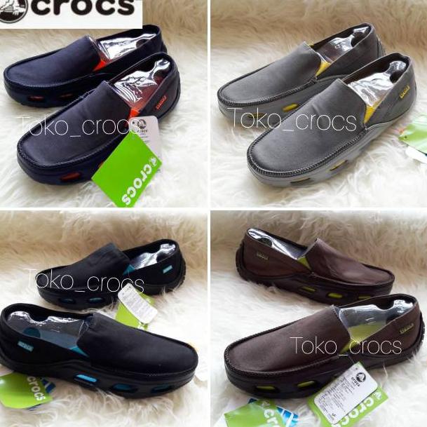 BIG SALE SEPATU pria / Sepatu Crocs tideline sport canvas Man / Crocs pria / best seller