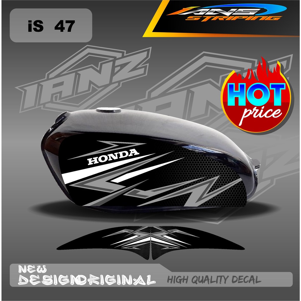 CUSTOM CB 100 STRIPING VARIASI HOLOGRAM / STIKER CB 100 CUSTOM HOLOGRAM DAN NON HOLOGRAM IS47