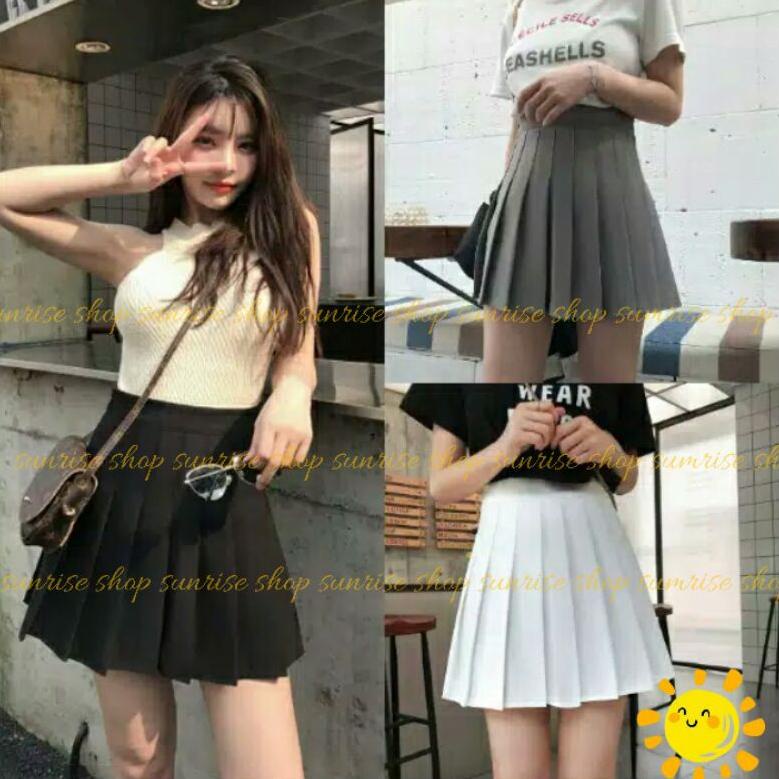 【MEGA SALE】 ROK MINI KOREA ROK TENIS MINI SKIRT TENNIS SKIRT FLARE SKIRT KOREA