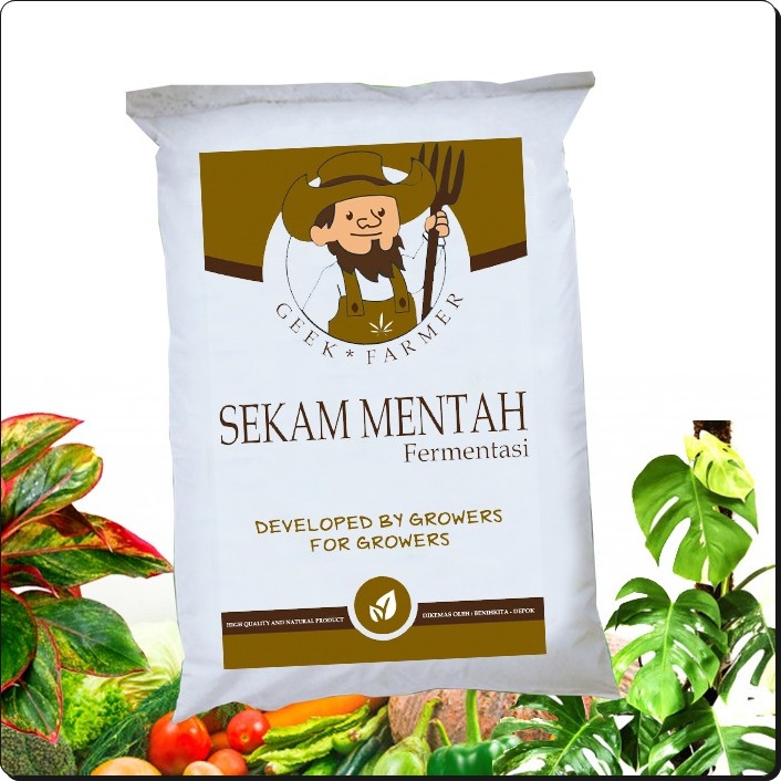 Media Tanam Sekam Mentah Fermentasi (Geek Farmer)