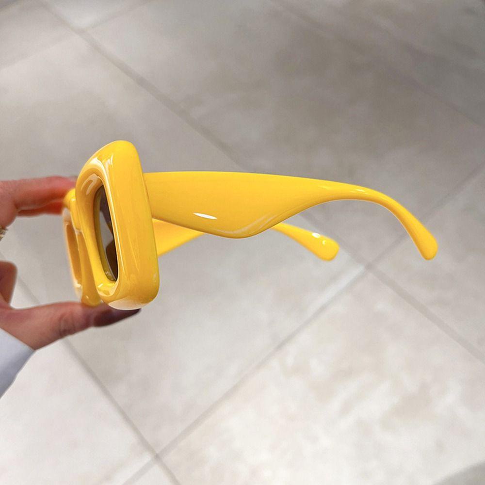 Lily Y2K Kacamata Hitam UV400 Red Yellow Unik Eyewear Women Shades