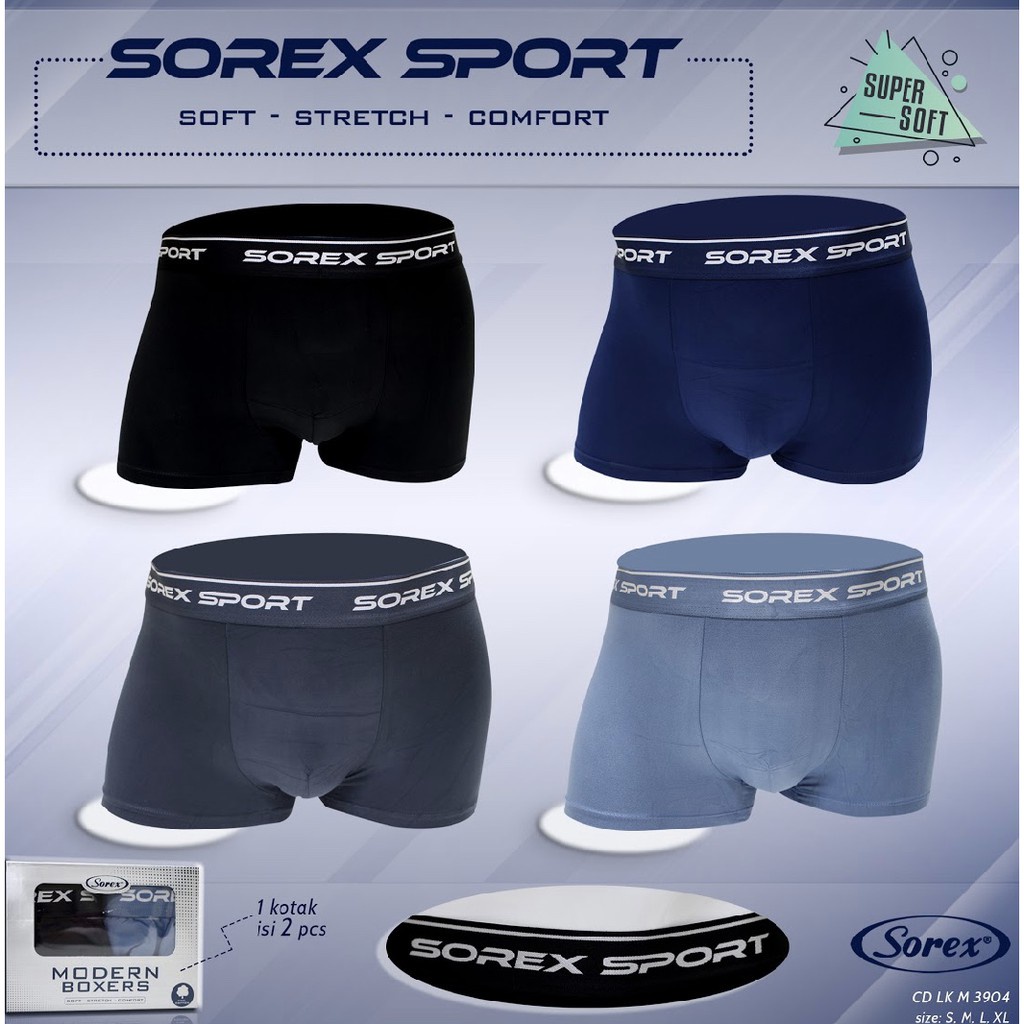 CELANA DALAM PRIA 3903 SEGITIGA SOREX MAN SEMPAK CD SPORT / BOXER 3904 SUPERSOFT CD LAKI COWOK TOKO KEANULOVA