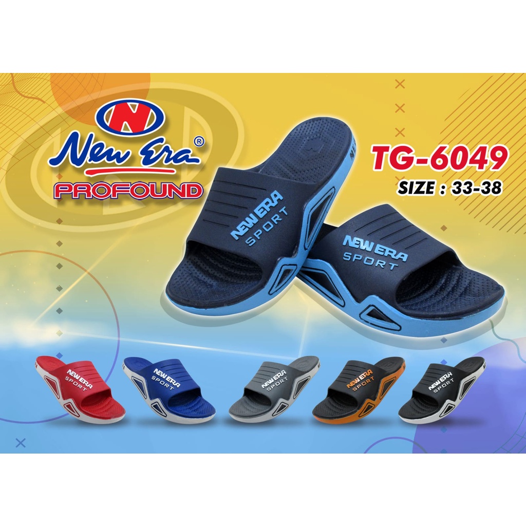 Sandal Selop Anak Remaja Laki-Laki New Era Slop Karet Murah