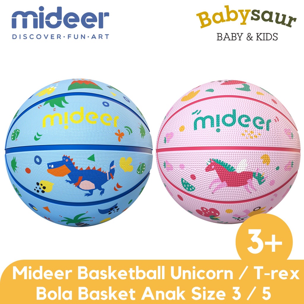 Mideer Basketball Size 3 5 Mainan Bola Basket Ball Indoor Outdoor Anak Anak Kids Laki Laki Perempuan