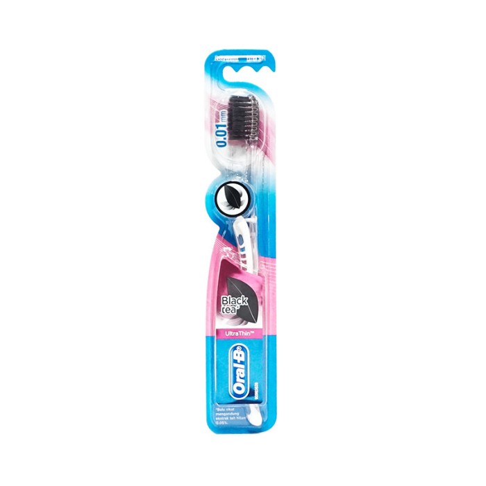 ORAL B SIKAT GIGI BLACK TEA ULTRA THIN 1PCS