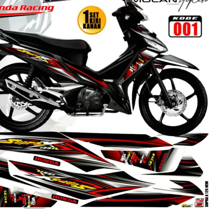 [cod] Decal Sticker Striping Variasi Supra X 125 Fi 2016-2022 Honda Supra X 125 Injeksi Fi 2016-2017