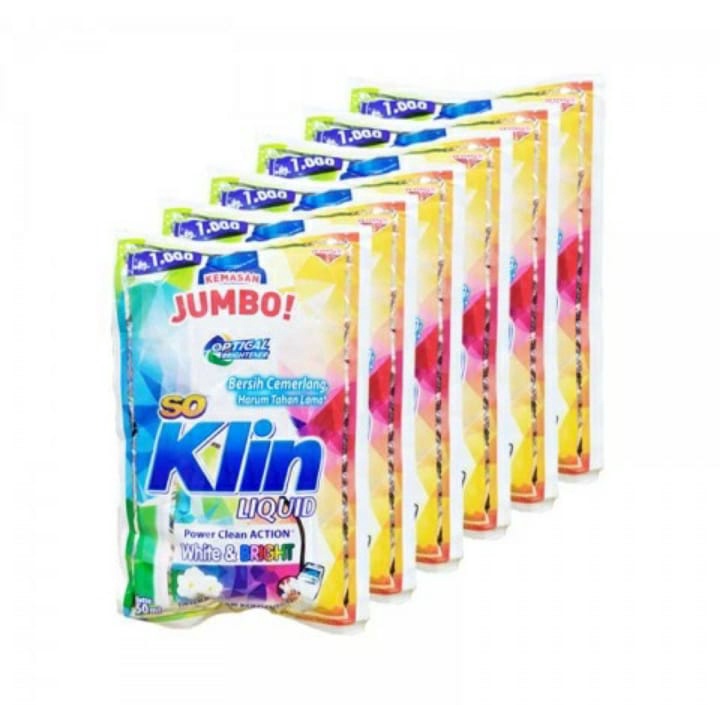 SO KLIN LIQUID JUMBO 12X45ML WHITE BRIGHT