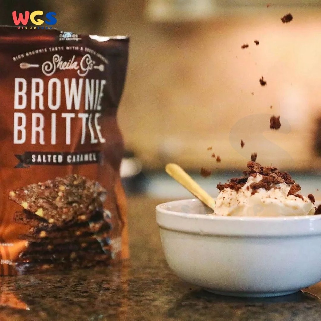 Biskuit Sheila Gs Brownie Brittle Salted Caramel 5oz 142g