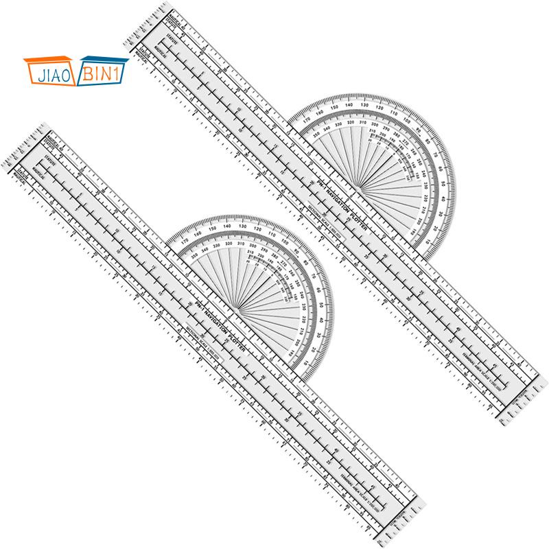 2pc Alat Plotter Plotting Aviation WAC Charts Air Navigation Pilot Aks