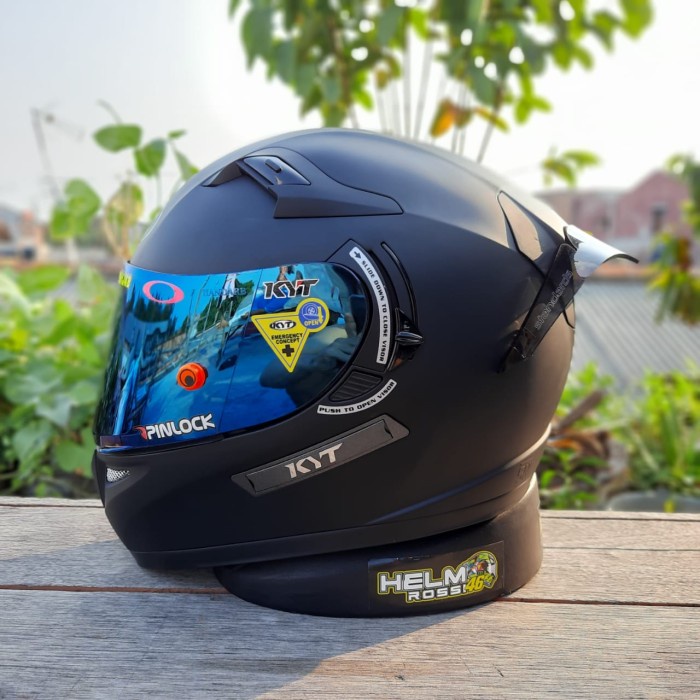 Terlaris Kyt K2Rider Paket Ganteng - Kyt K2Rider Black Doff - Spoiler Visor K2R