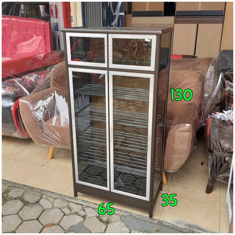 rak sepatu alumunium