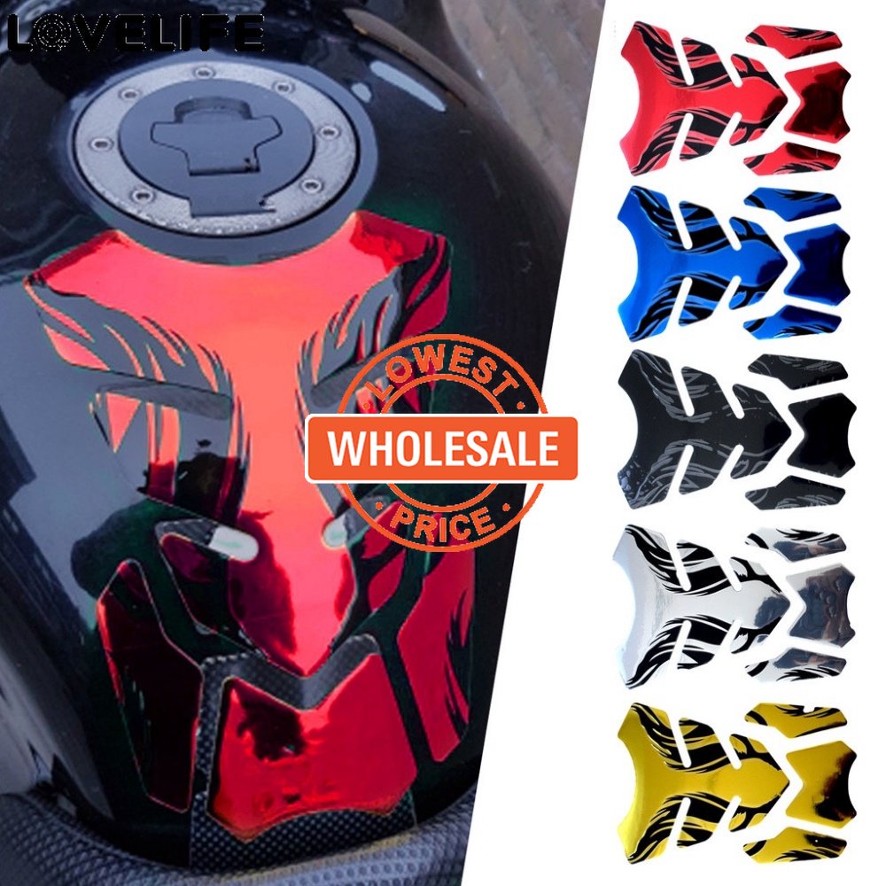 [Harga Grosir] Motor Api Dekorasi Stiker Mobil Fuel Tank Sticker Keren Stiker Mobil PVC Self-Adhesive Stiker Mobil Kepribadian Api Stiker Tulang Ikan