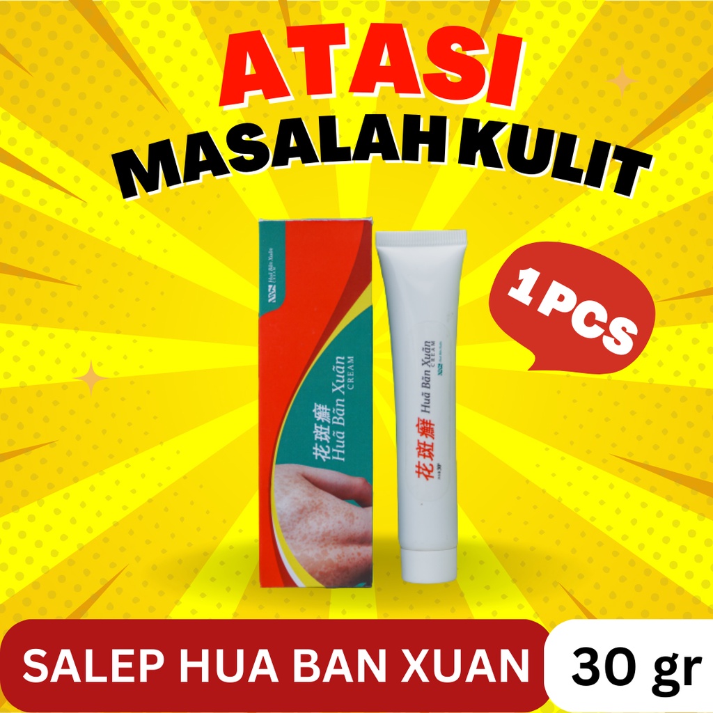 BELI 1 PCS SALEP HUA BAN XUAN - SALEP HERBAL CINA HILANGKAN PANU JAMUR KUTU AIR KURAP DAN LAINNYA