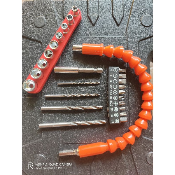 Mata Shock, obeng, mata bor, Roofing set 14pc Shock Baja Ringan dan Flexibel