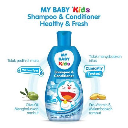 ^ KYRA ^ My Baby Shampo Anak Bayi Kids Shampoo Conditioner Doraemon Lembut Tidak Perih di Mata