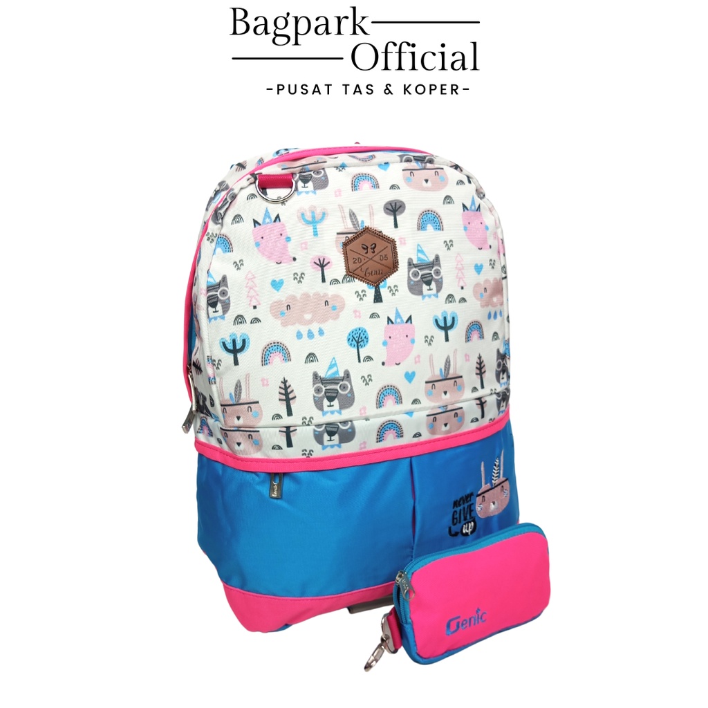 Tas Ransel Sekolah Anak Remaja Genic Tas Ransel Anak Perempuan Genic Tas Anak Remaja Perempuan Genic Tas Anak Sekolah  Motif  Tas Anak Kekinian Free Rain Cover