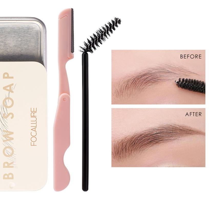✧ Focallure 3D Eyebrow Gel tahan air EyeBrow Soap ❇