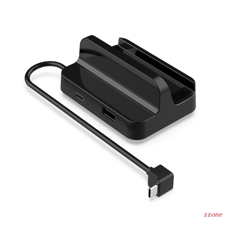 Zzz Adaptor Multi port Tipe-C Hub Docking Station Untuk Steam Deck Dengan 3pcs Stand Holder Pengisian Daya Output USB2.0