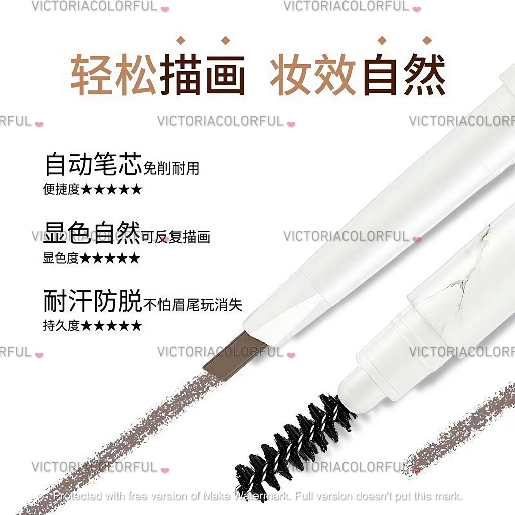 (COD) Lameila Pensi Alis Putar Otomatis Dua Sisi Motif Marmer