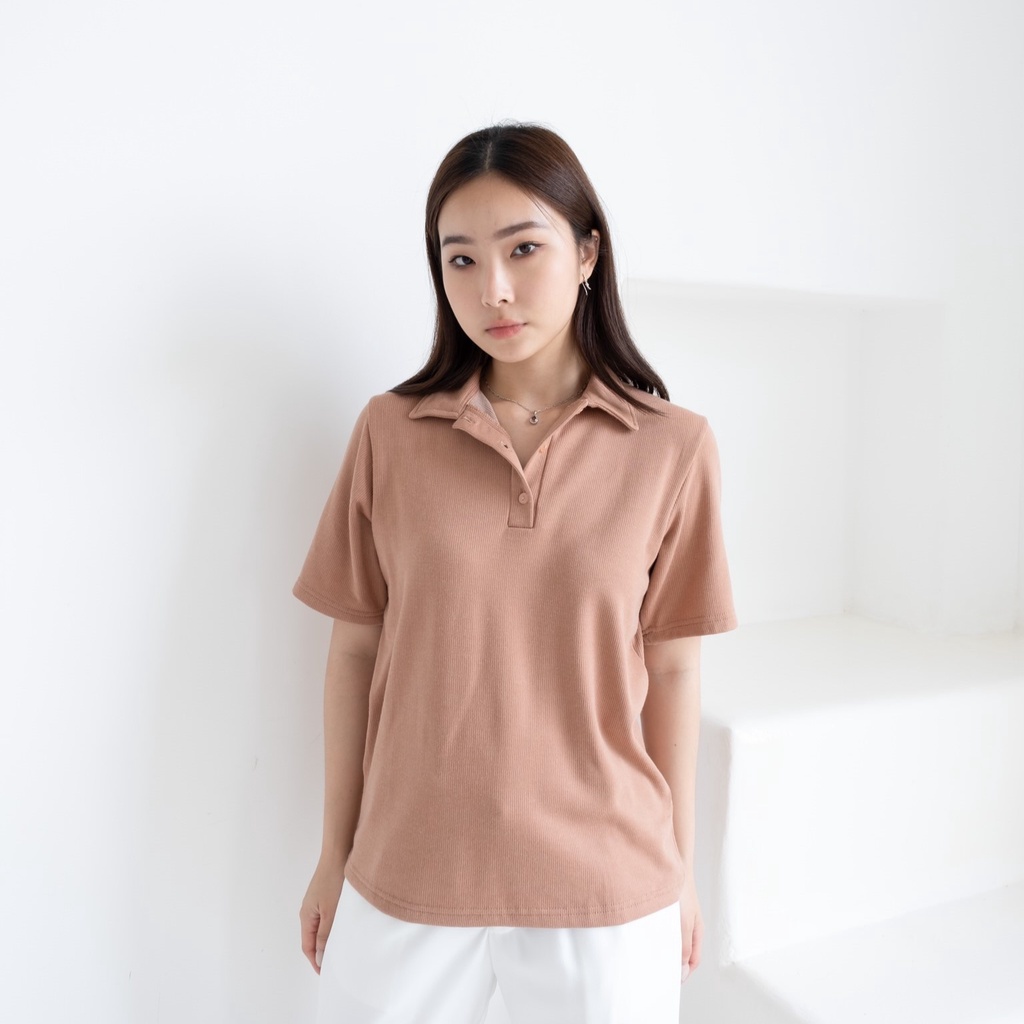 Beige Studio - Coast Top / Atasan Lengan Pendek Wanita