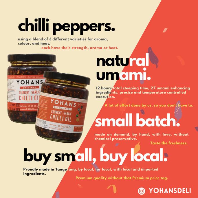 

Paket Icip Icip , 2 Rasa Crunchy Garlic Chilli Oil / Sambal Minyak