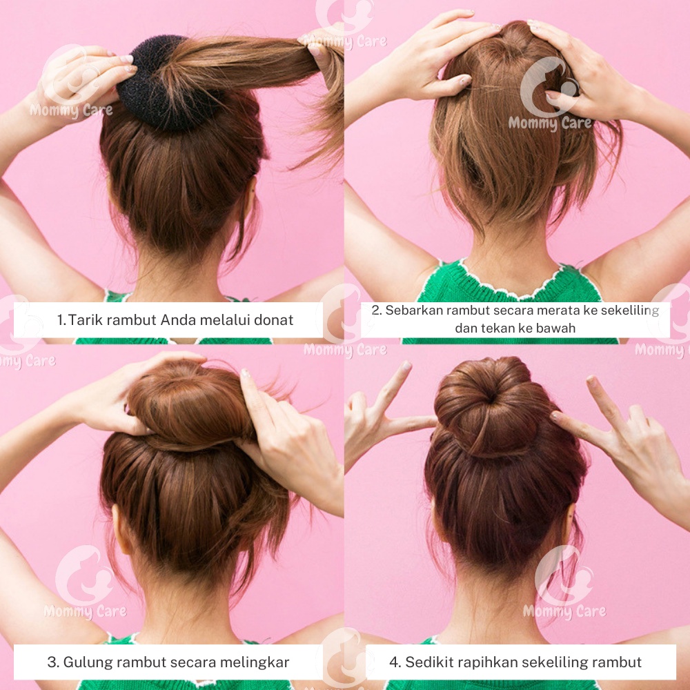 MOMMYCARE HAIR BUN DONUT RAMBUT SANGGUL CEPOL DONAT HAIR BUN 3 WARNA