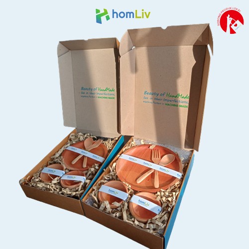 

(COD) homLiv - Paket Hampers Unik - Hampers Kayu - Hampers Wedding - Finaya S, Box
