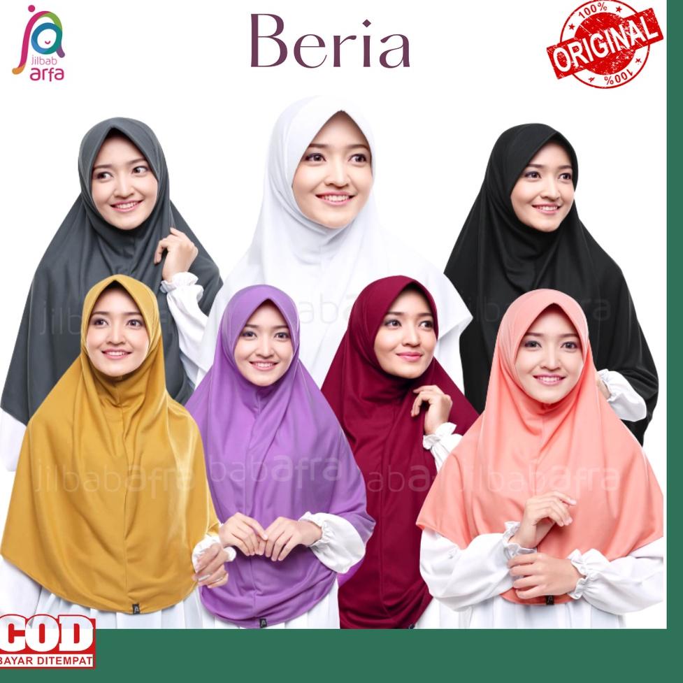 Recomended Bergo beria jilbab afra ready stock - Jilbab Instant - Jilbab Bergo - Hijab Bergo panjang