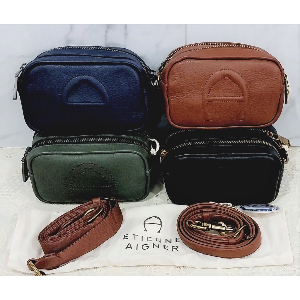 Aigner camera bag AR mini adelaine original navy, army, black & brown