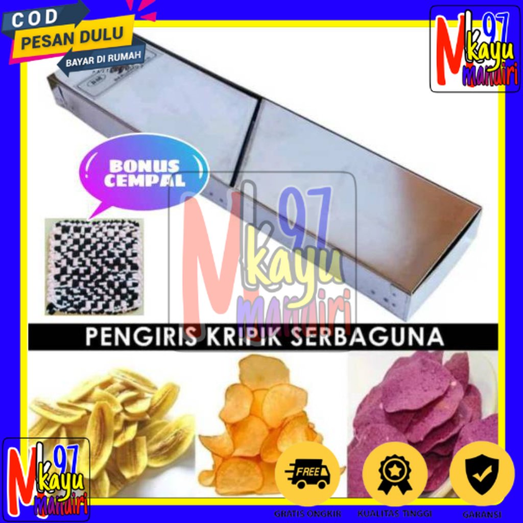 Parutan keripik pengiris kripik singkong kentang pisang Stainless