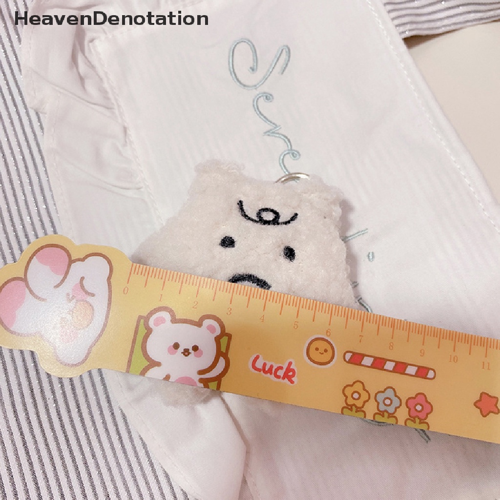 [HeavenDenotation] Boneka Hujan Mewah Boneka Lucu Tas Liontin Gantungan Kunci Keyring Mainan Katun Lembut Gantungan Kunci HDV