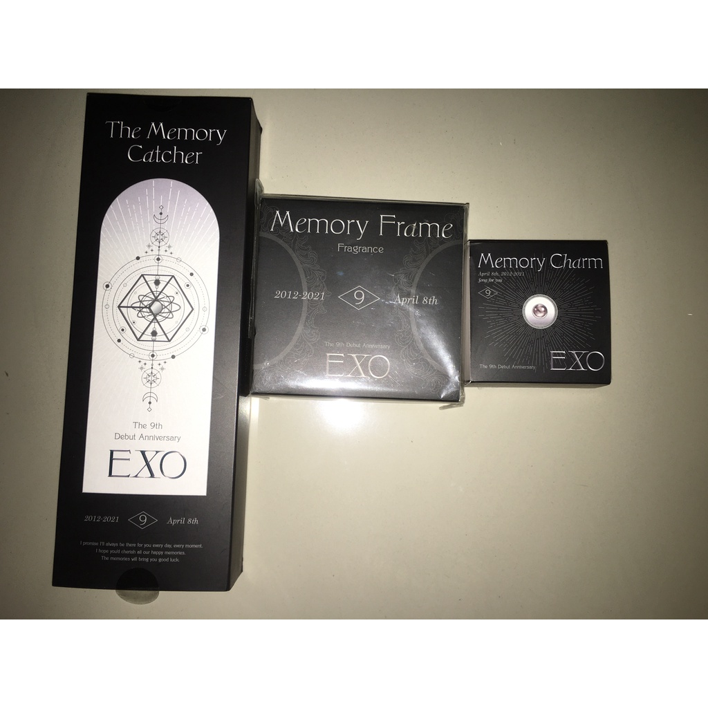 BAEKHYUN CHANYEOL EXO SM Official Goods - Debut 9th Anniversary MEMORY CHARM CATHER FRAME FRAGRANCE