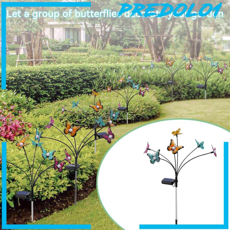 [Predolo1] Lampu Butterfly Anti Air IP65 Lampu Tenaga Surya Outdoor Untuk Taman Teras Halaman