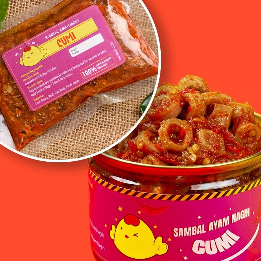 

♣ SAMBAL NAGIH - Sambal Cumi Asin Sachet ♨