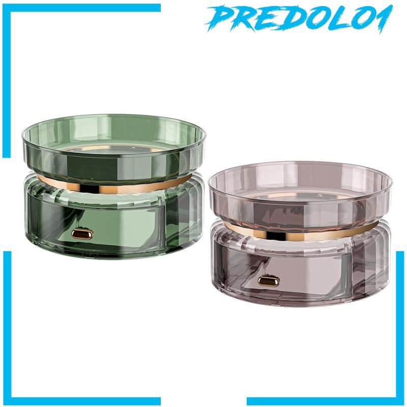[Predolo1] Nampan Penyimpanan Putar Hias Simpan Tempat Toples Bumbu Untuk vanity