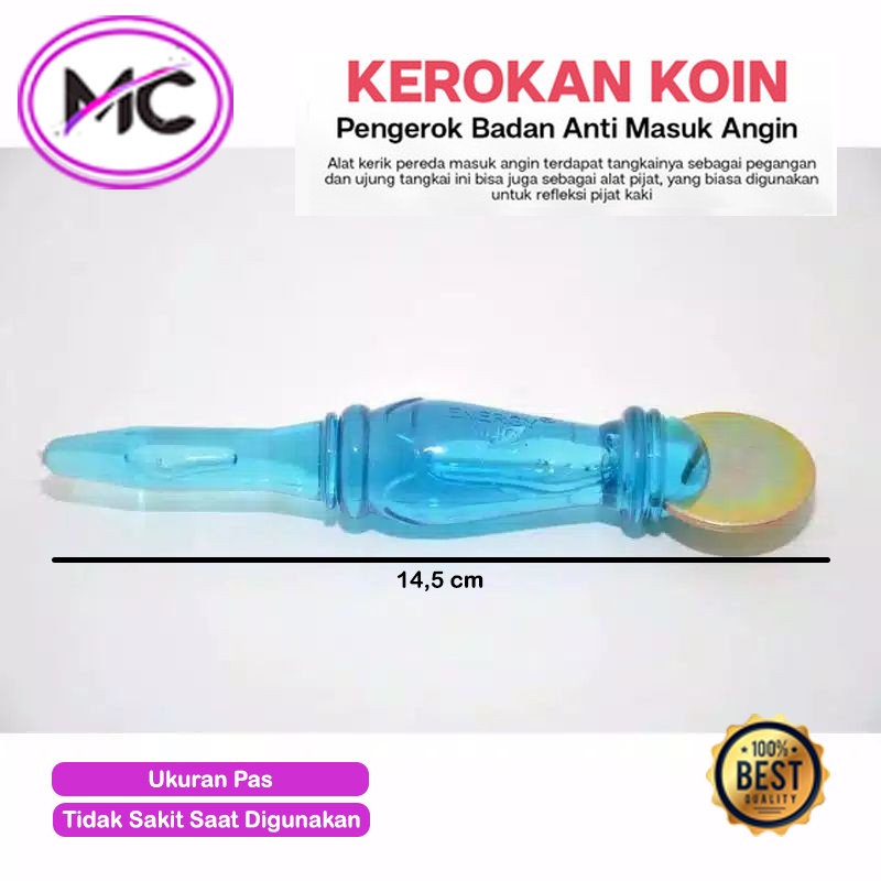Alat Kerokan Masuk Angin Kerikan Koin 2 in 1 Alat Pijat Badan Refleksi Alat Kerik Kerikan Totok Badan