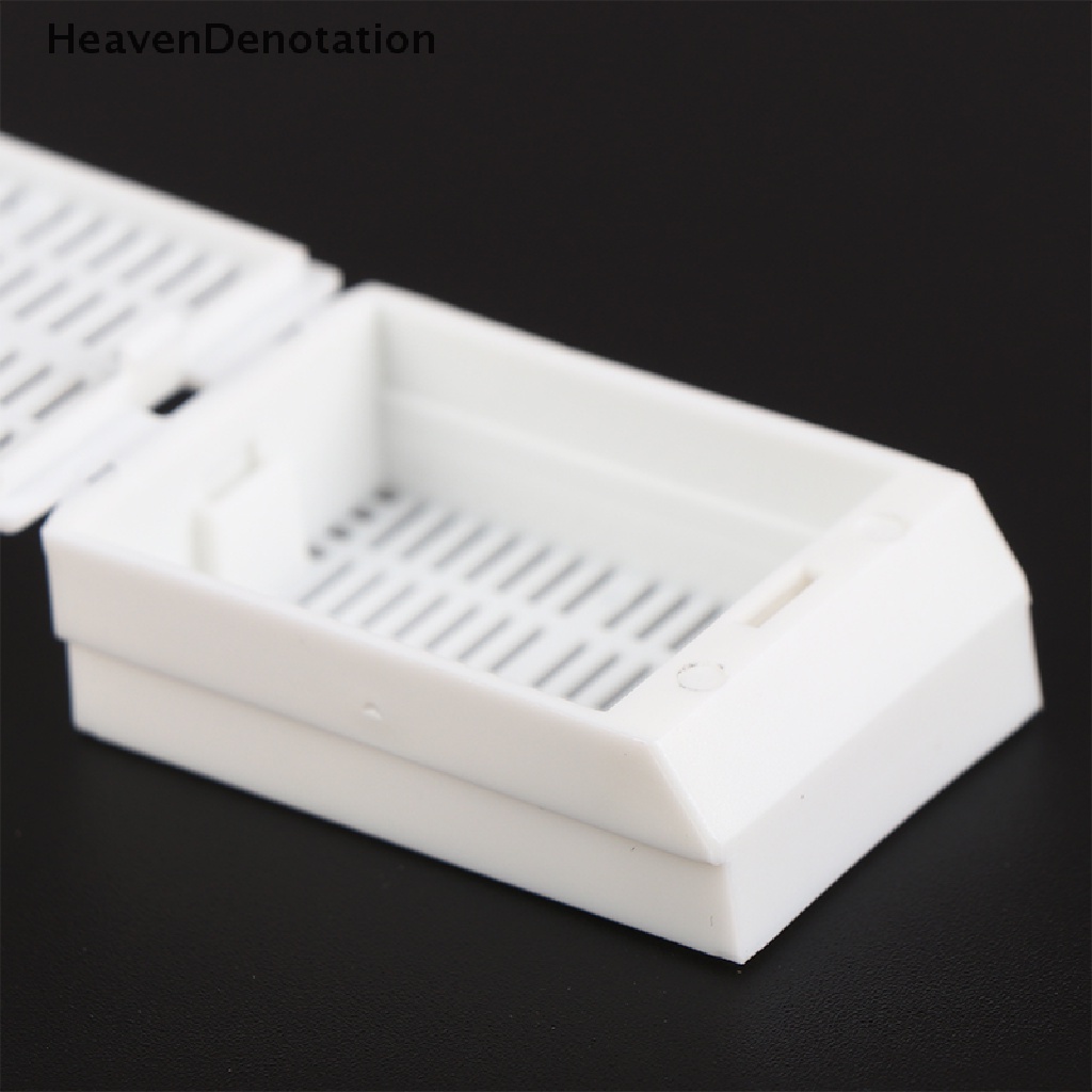 [HeavenDenotation] 5pcs/set Lab POM Bahan Tissue Cartridge Embedding Slice Box Perdalam Dan Menebal Putih Dehidrasi Box Tissue Kaset Deep12mm HDV