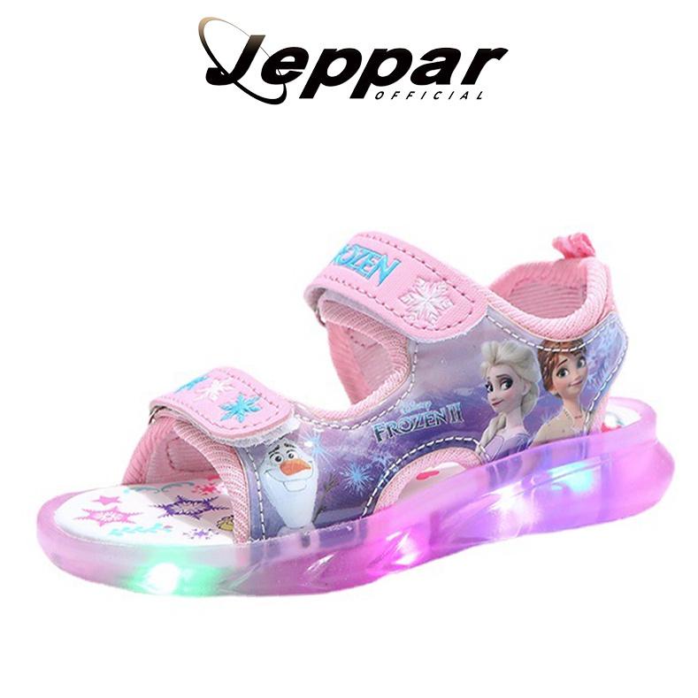 《packingaman》 Sandal Anak LED Perempuan FROZEN kualitas Import - Sandal Frozen 006