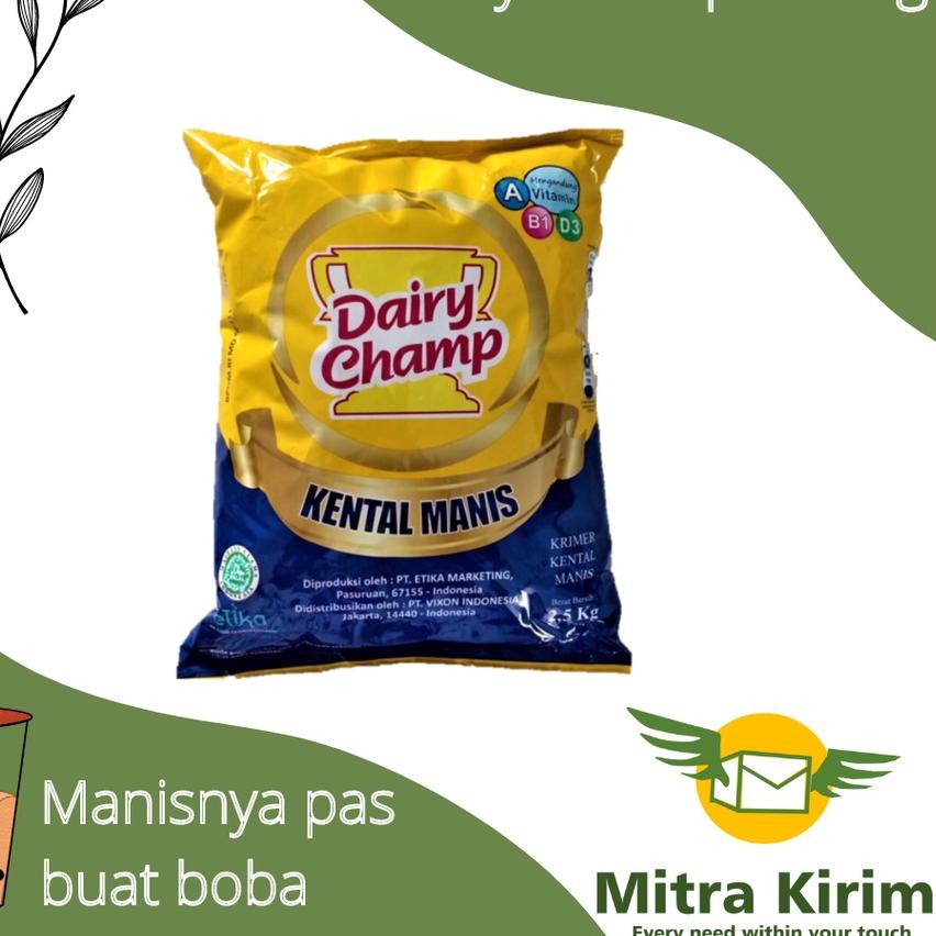 

✲ Susu Kental Manis Dairy Champ 2.5kg Per Pcs ❇