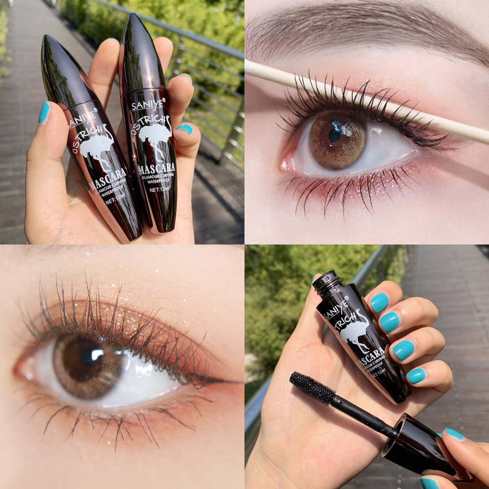 [100%ORIGINAL] SANIYE 3D Maskara Hitam Pemanjangan Tebal Tahan Air Eyelash Tahan Lama M1018