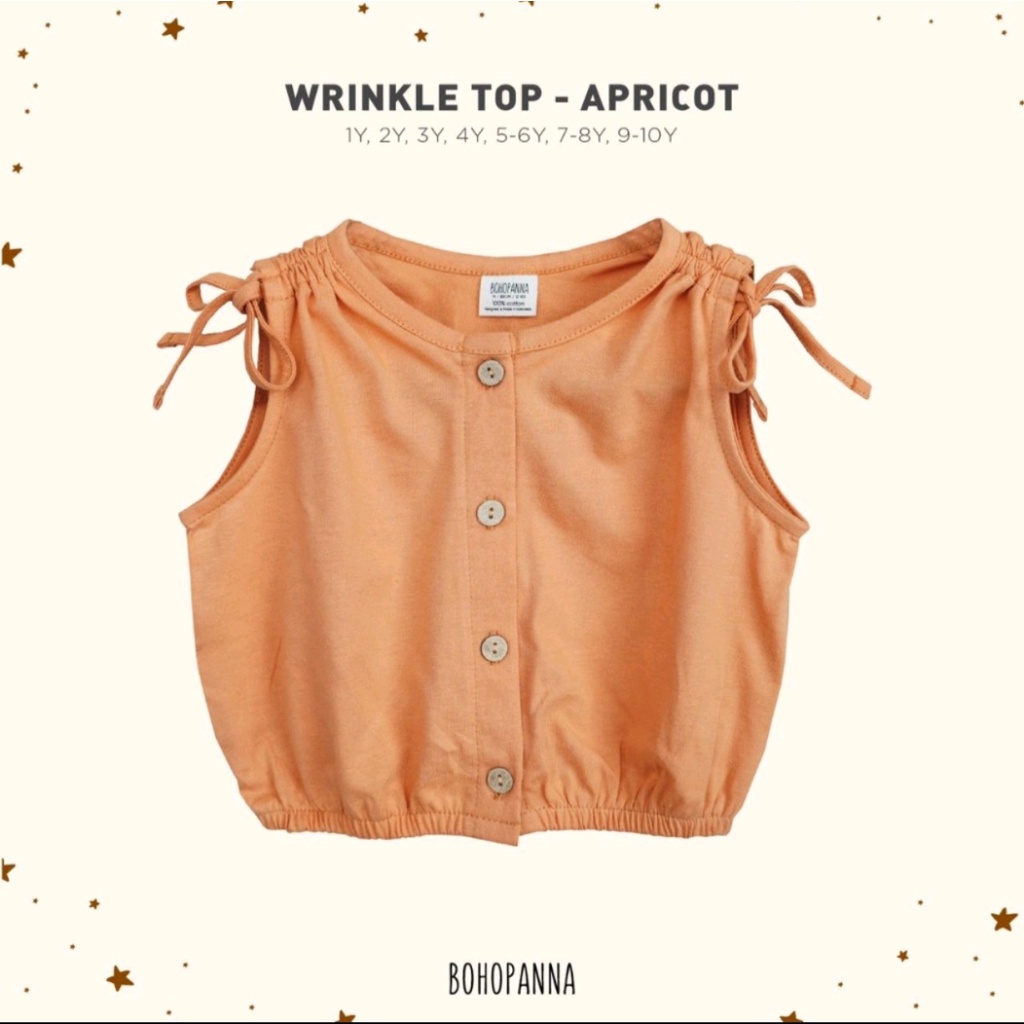 BOHOPANNA Wrinkle Top Atasan Fashion Anak