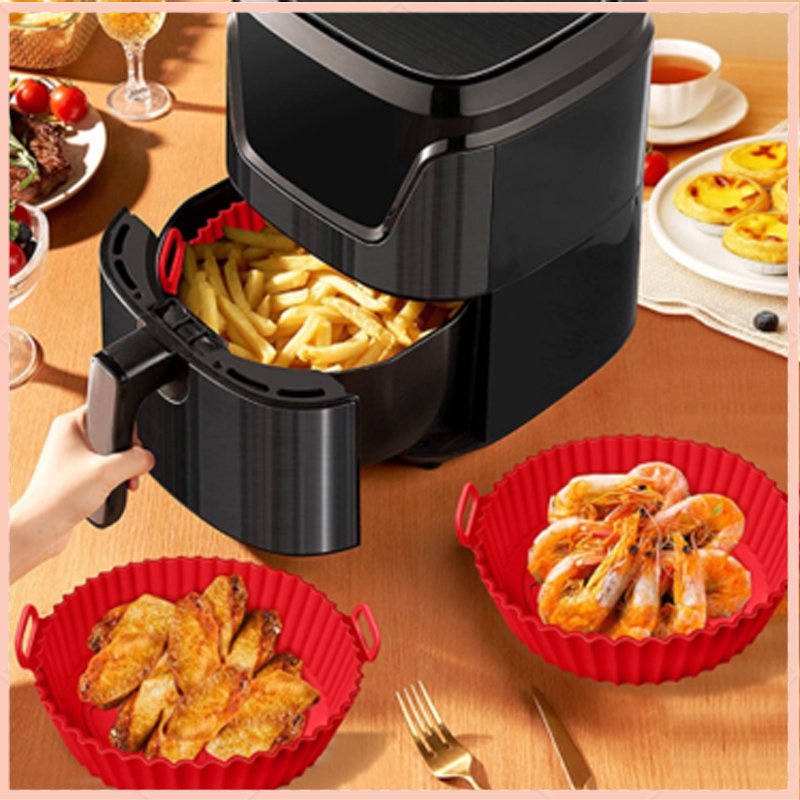 [COD] Air Fryer Silicone Pot Silikon Bowl Wadah Tray Nampan Baking Cooking Silicon Awet Murah Oven