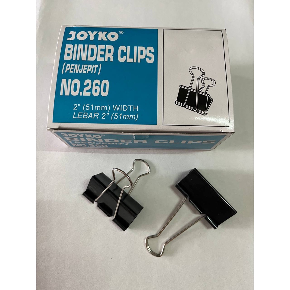 

(1BOX) Binder Clip Joyko 260 / Penjepit Kertas Joyko