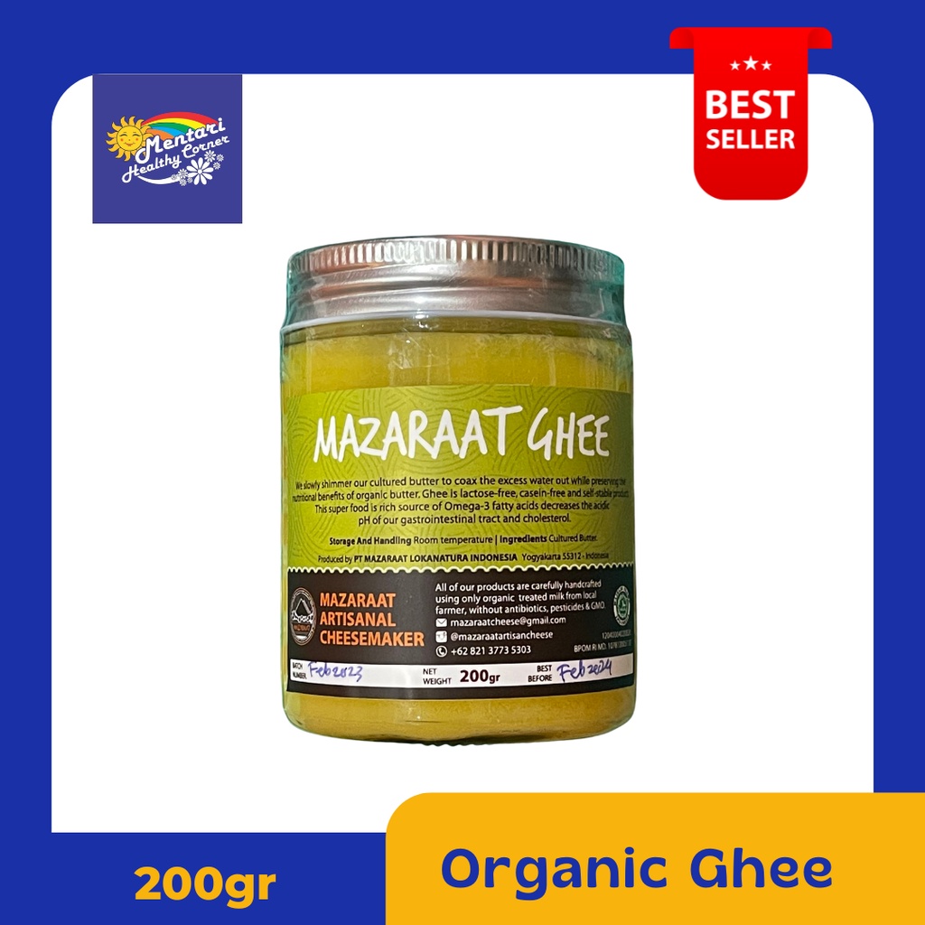 Clarified Butter Mazaraat Ghee Organik 200gr / Butter Organik / Organic Ghee 200gr