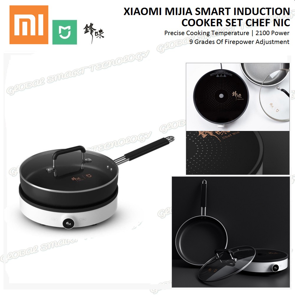 XIAOMI MIJIA SMART INDUCTION COOKER SET CHEF NIC / KOMPOR + TEFLON ORI